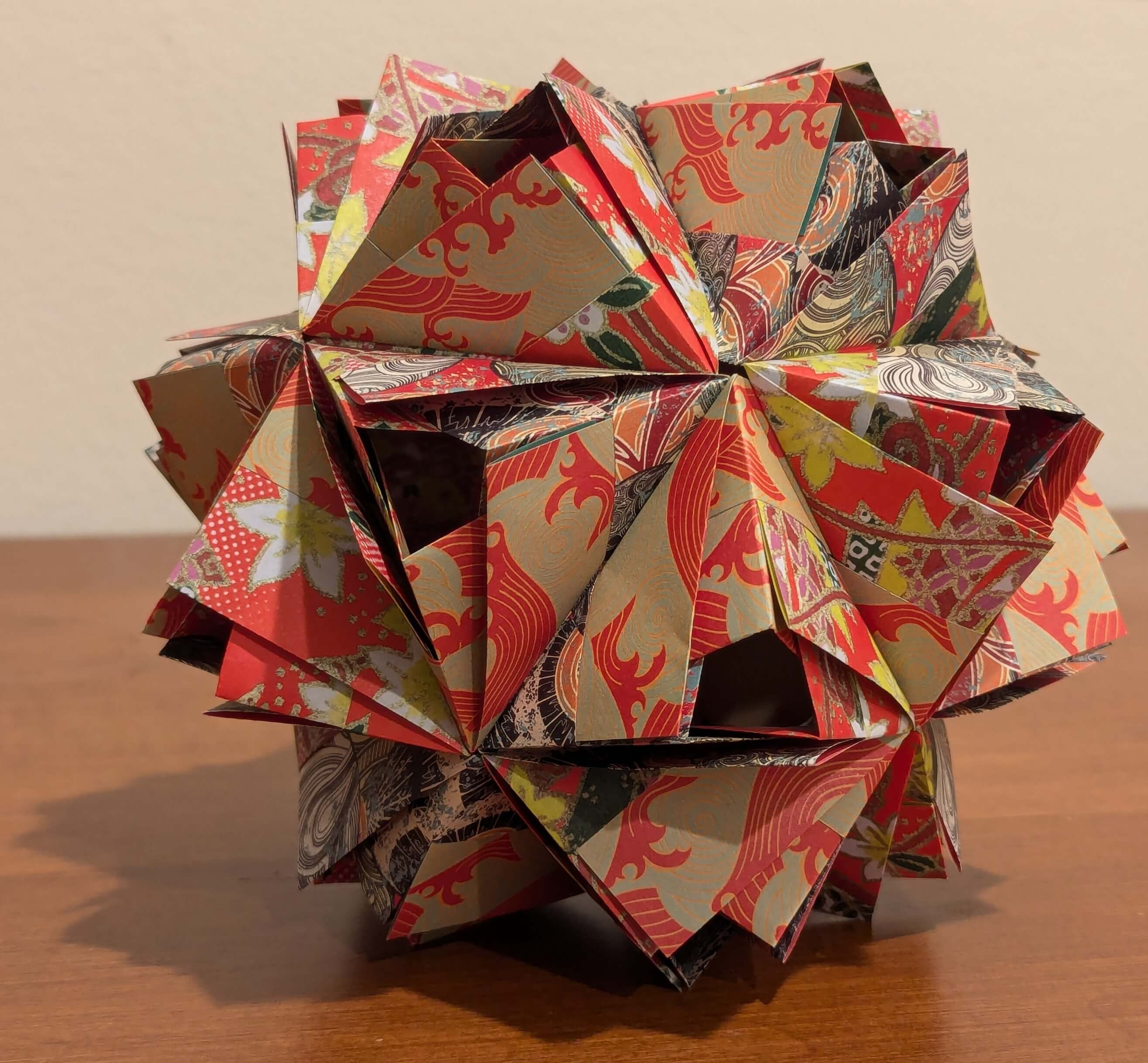 Etna kusudama origami model